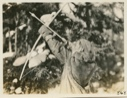 Image of Nascopie Indian [Innu] drawing bow and arrow